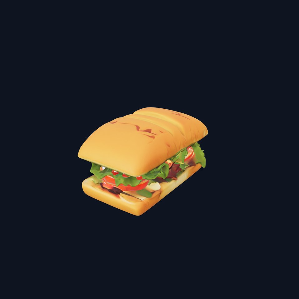 Fresh Sandwich Model Pack with Assorted Ingredients